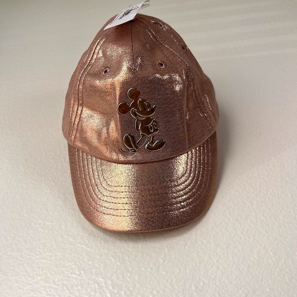 Disney Mickey Mouse Rose Gold Toddler Baseball Cap Hat, Disney Franchise